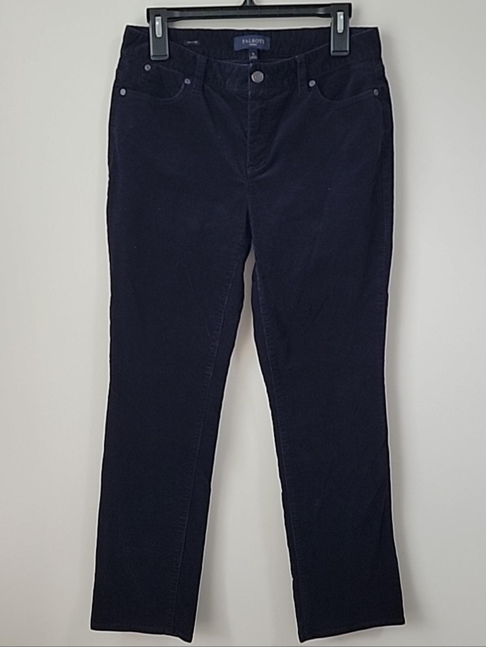 Talbots Womens Heritage Corduroy Jeans Pants Sz 8 Blue Mid Rise Straight Leg EUC - Picture 2 of 8